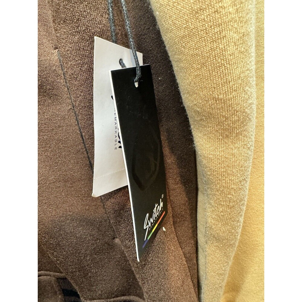 NEW Switch Remarkable Varsity Jacket Brown/Tan, Button Down Men’s Sz Large - Picture 8 of 16
